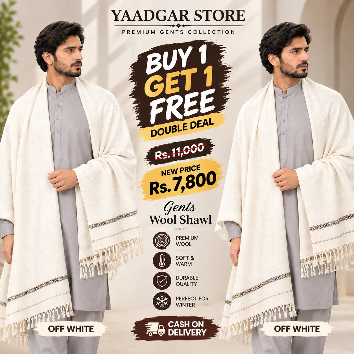 DEAL#4 PAIR OF WHITE  SHAWLS